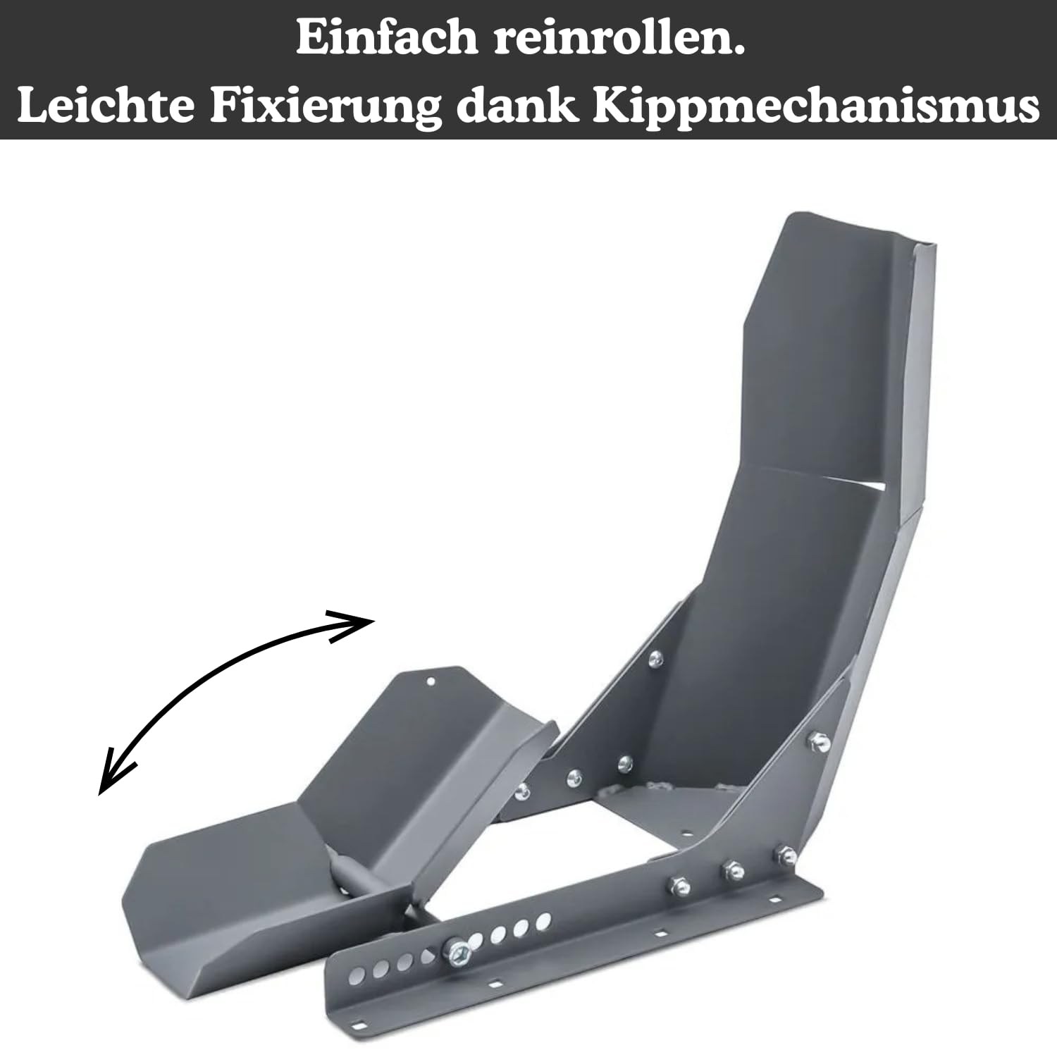 Bloque Roue Moto Constands Easy Transport-Fix Gris Mat