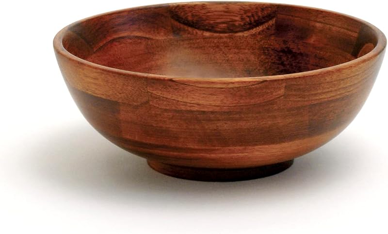 Lipper International Cuenco para servir con patas y acabado en cereza para frutas o ensaladas, pequeño, 7" de diámetro x 2,75" de altura, tazón individual