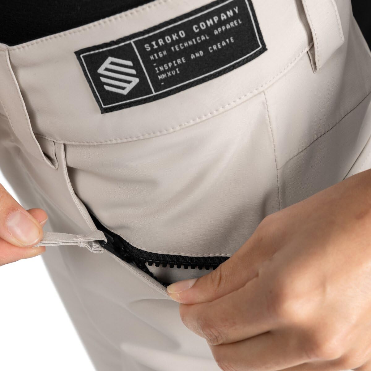 SIROKO Pantalón de Nieve Premium de esquí y Nieve SRX Nival Beige