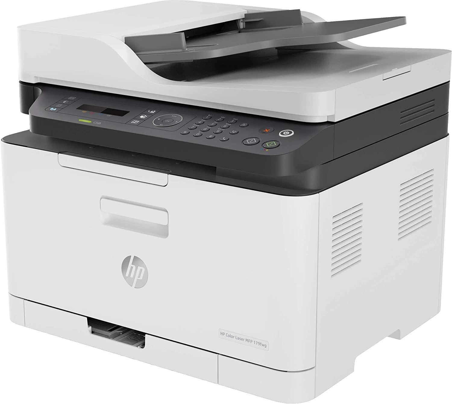 HP Color Laser MFP 179fnw 4ZB97A, Stampante Multifunzione A4 a colori, Stampa, Copia, Scansiona, ADF, Fax, Wi-Fi, Wi-Fi Direct, Ethernet, HP Smart, USB 2.0, 18 ppm in b/n, 4 ppm, Bianca