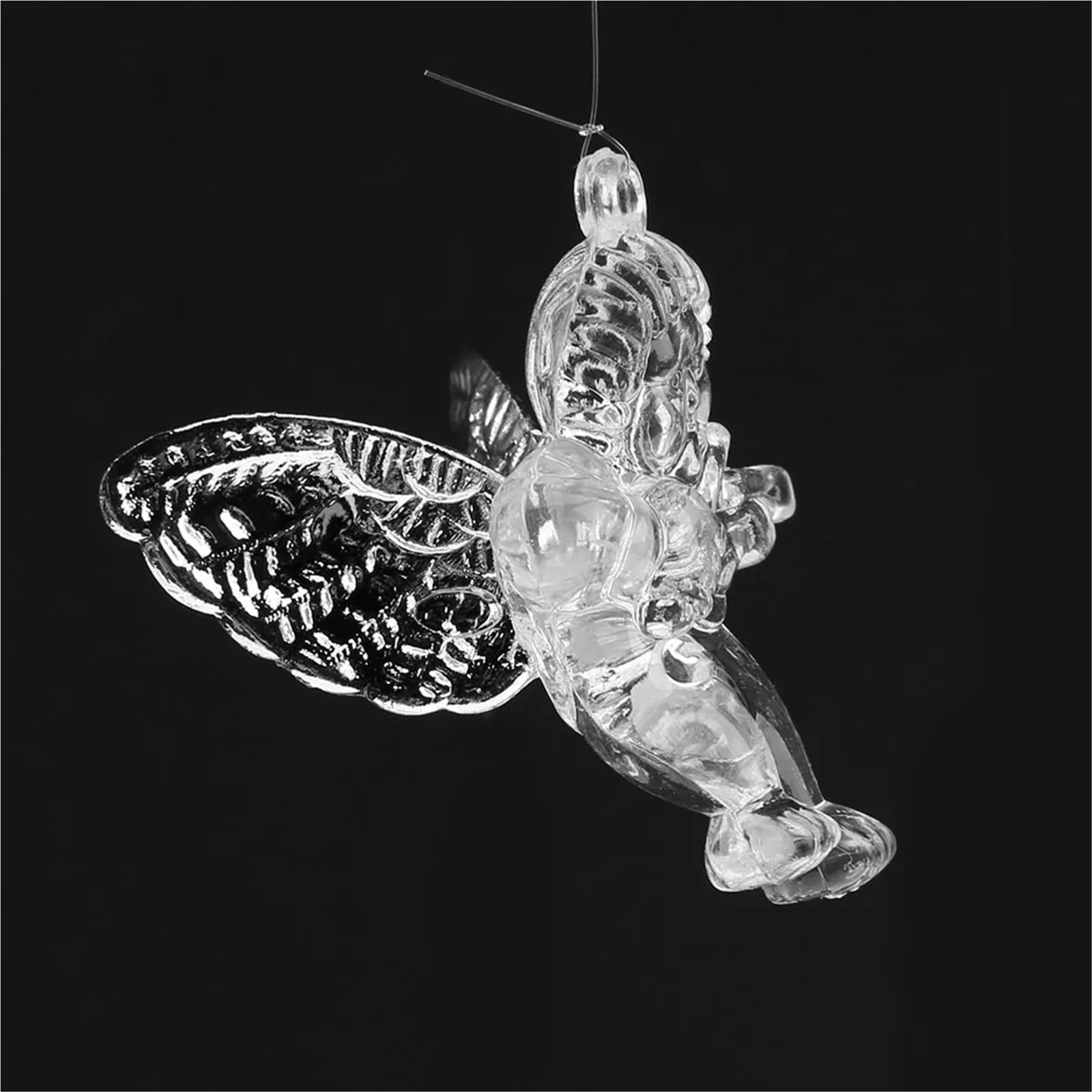 Campane A Vento Campanelli eolici a forma di farfalla e angelo, in lega alluminio, con campanelle sospese, decorazioni for la casa, oggetti scena, altalena for balcone esterno