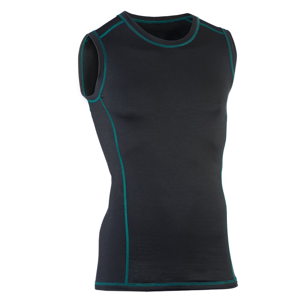 Engel Sports Herren Tank Top aus Bio Merinowolle und Seide mit Elasthananteil ESM 15020 2020-9900, Black Gr. L