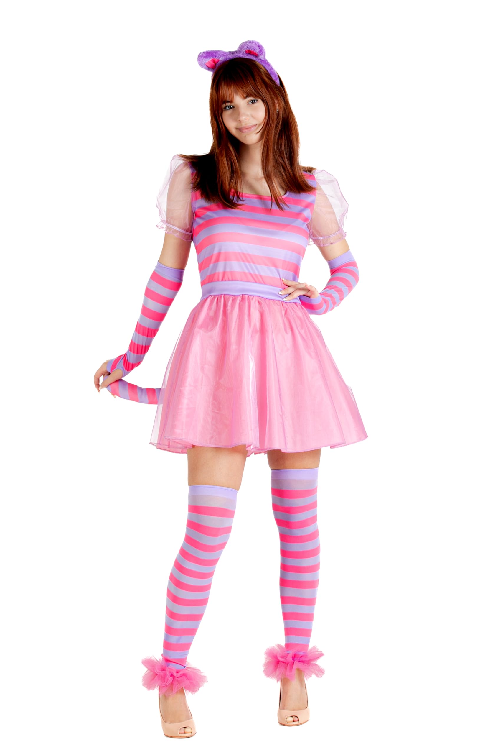 Cheshire Cat Wonderland Costume Girls Women Adults (One Size)