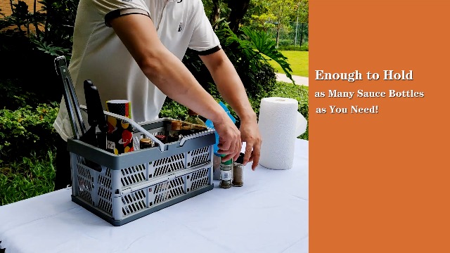 Canasta de almacenamiento para salsas y herramientas BBQ miniatura 7