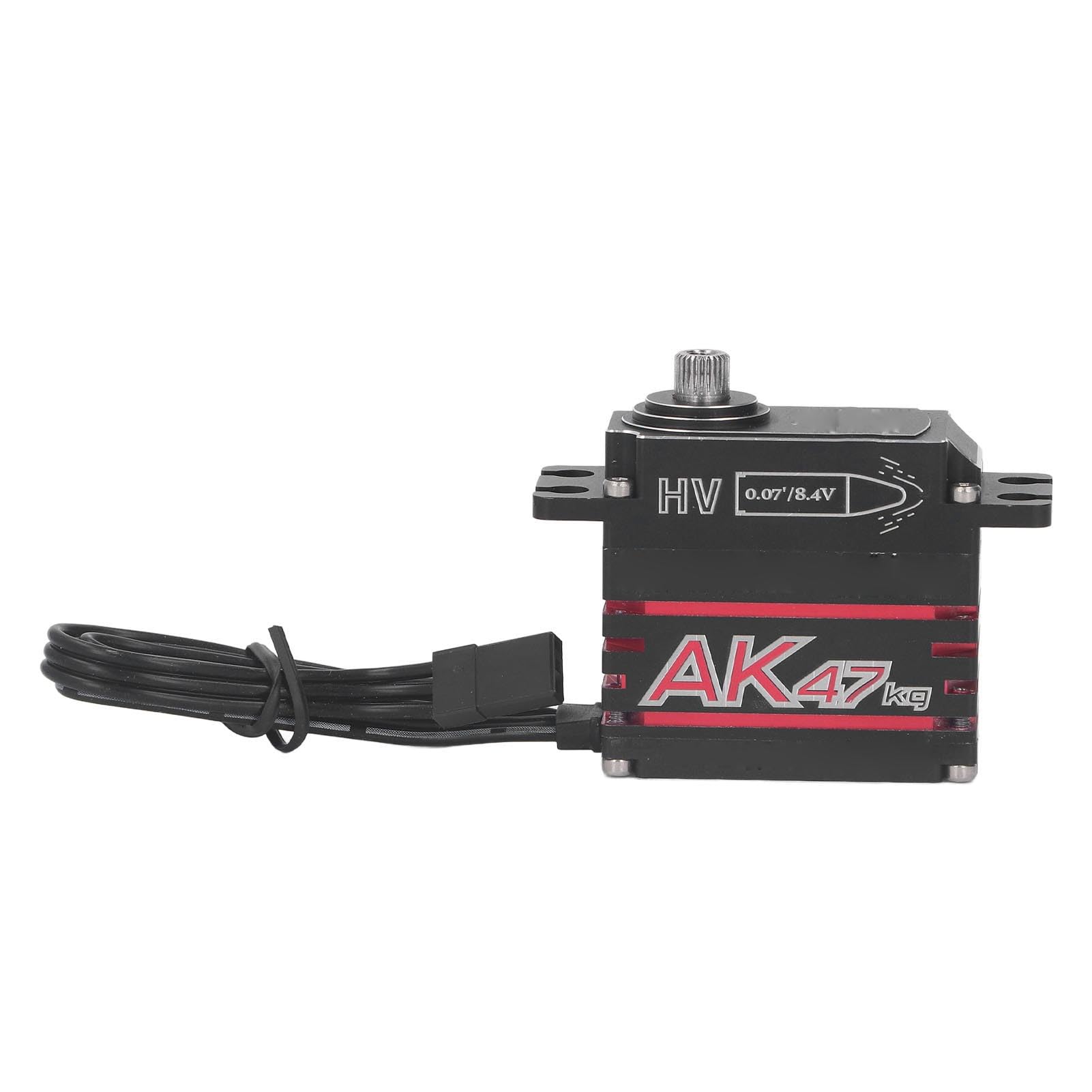 Dilwe Servo digital de alta tensión sin escobillas para reequipamiento de coches teledirigidos 1/10 1/8 (180 grados)