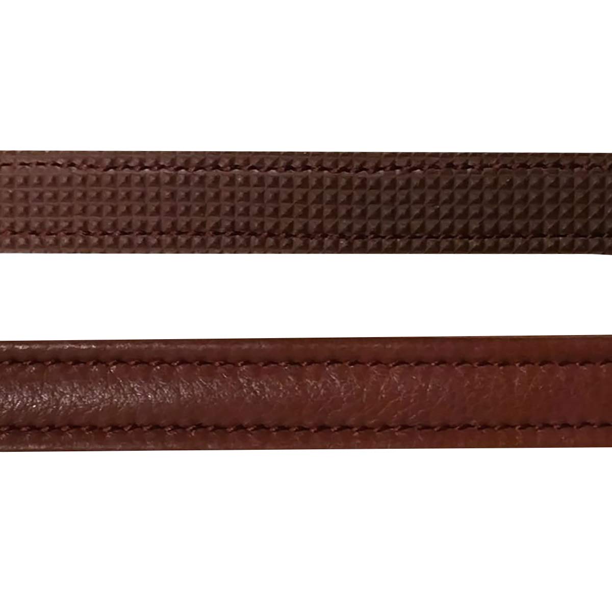 Dy'on Riendas de cuero New English Huntergrip en tamaño: Completo (EU). - marrón - Completo