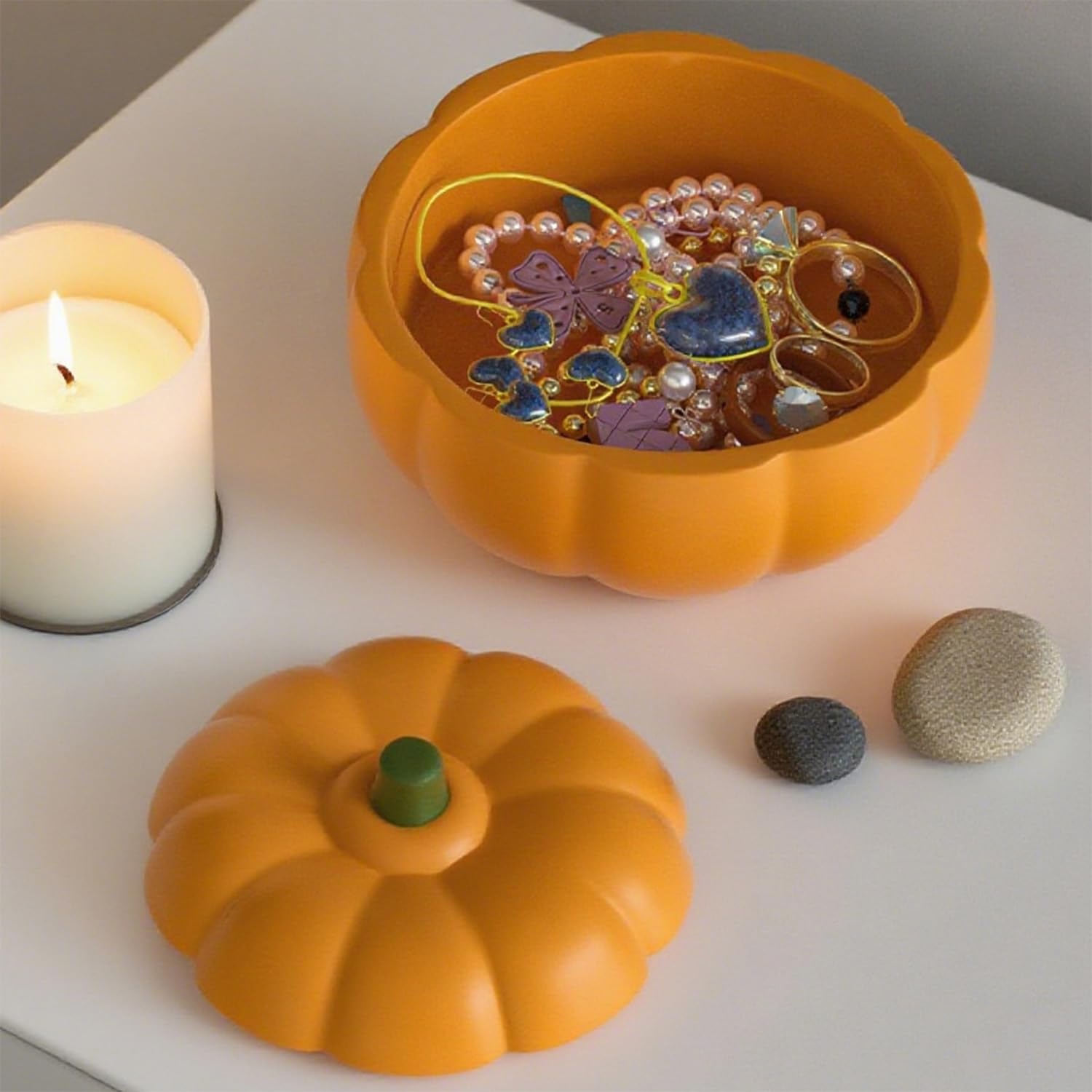 3 Pieza Molde de Calabaza En Resina, Molde de Calabaza de Halloween