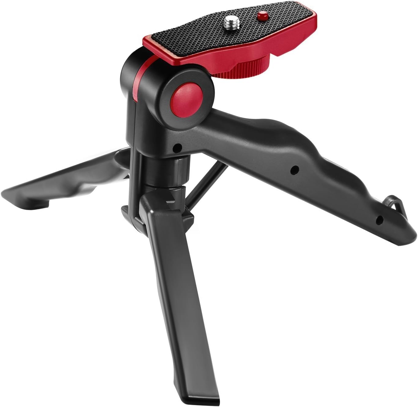 Feelones Mini Tripod Desktop Stand Pistol Grip Stabilizer with 1/4-inch Screw for Nikon, Canon, Sony and Other DSLR Cameras, Audio Recorders, Video Cameras Weighing up to 2.2 pounds/1 kilogram