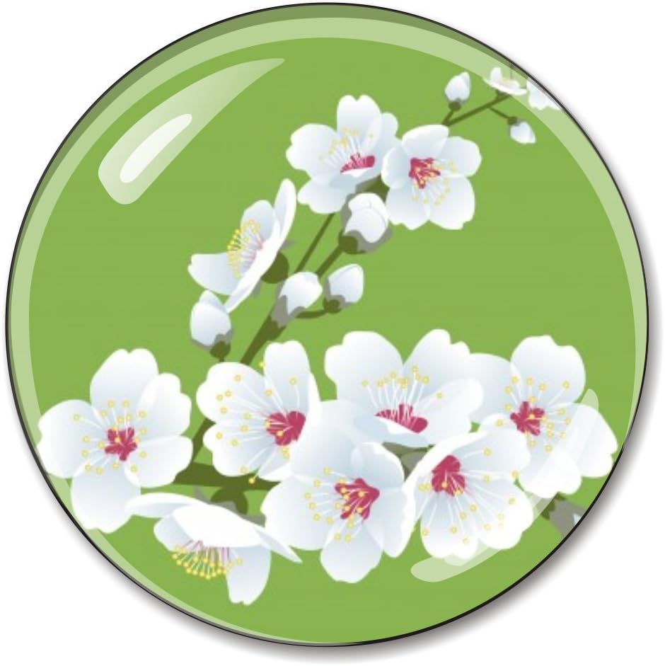 Cherry Blossom Paperweight Crystal 3 Inches