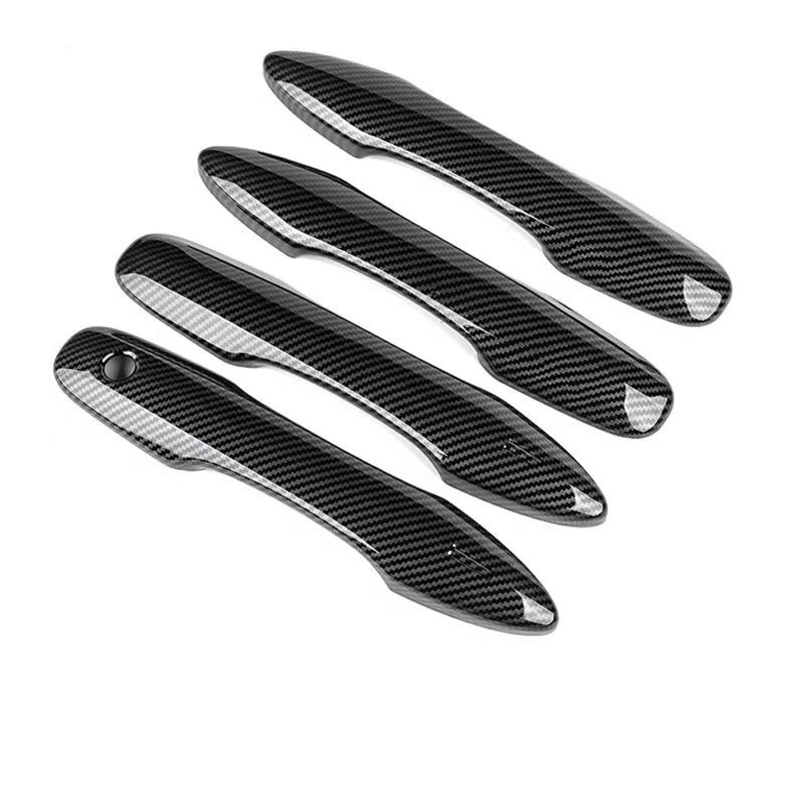Bayde Carbon Fiber Pattern Carbon Fiber Chrome Car Door Handle Cover Protective Accessories For Corolla 2019-2026 Cover Trim