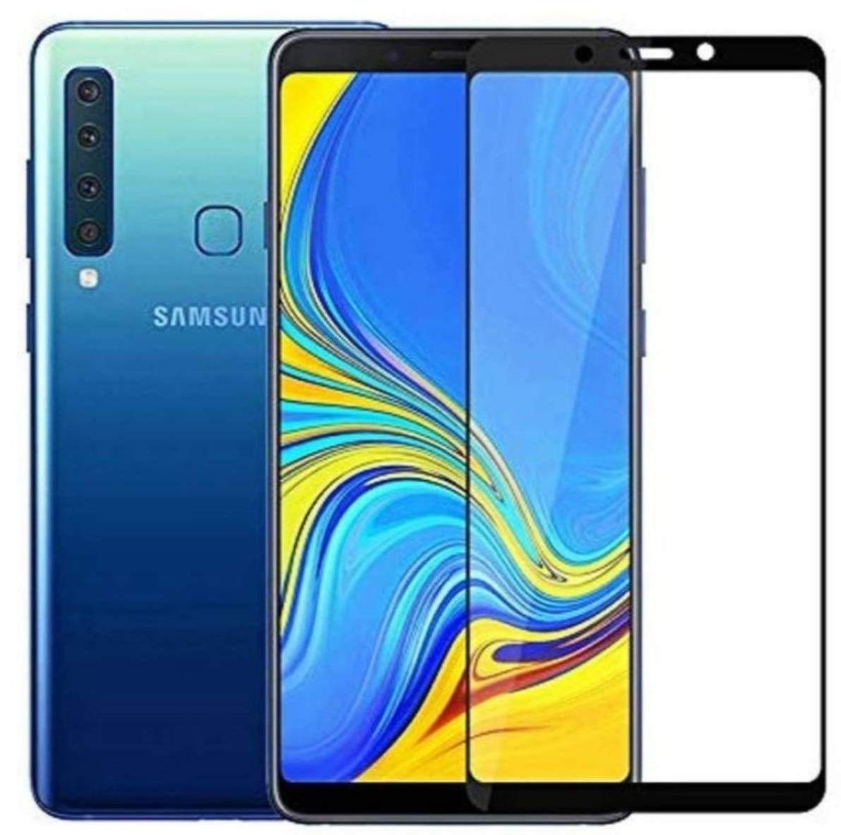 Tempered Glass Screen Protector Compatible For Samsung Galaxy A9 2018 Cellphone With Edge To Edge Coverage And With Easy Installation Kit-image-11