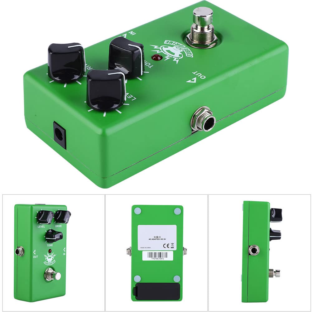 Gitara elektryczna Tube Drive Overdrive Efekt monoblokowy Ciepłe, naturalne bluesowe wzmocnienie sprzętowe Straightway LED 9V Black
