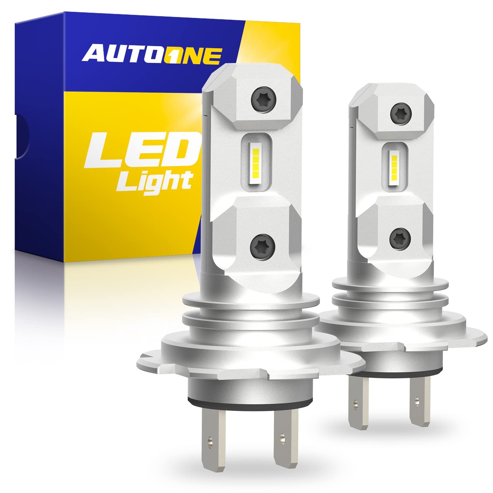 AUTOONEH7 Bulbs, Ultra Bright 6500k Cool White Replacement for Halogen, Pack of 2