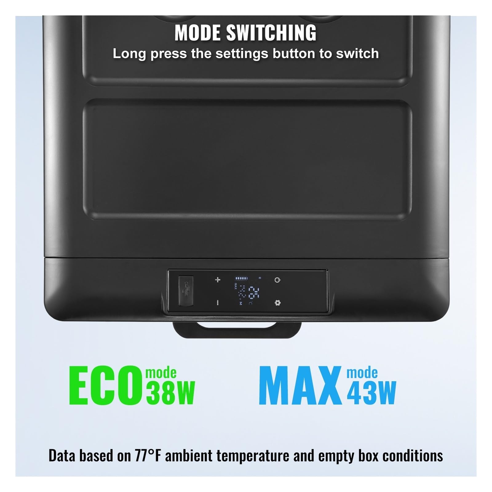 Refrigerador portátil Individual for Coche, 12 V, 70 L, 12/24 V CC y 100-240 V CA, con compresor, for Camping al Aire Libre y autocaravanas.