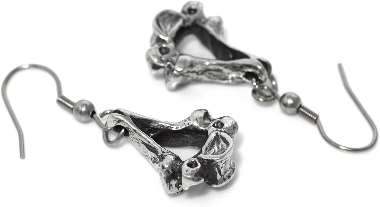 Cervical Vertebra Earrings, Anatomical Neck Spine Charms Human Anatomy Jewelry