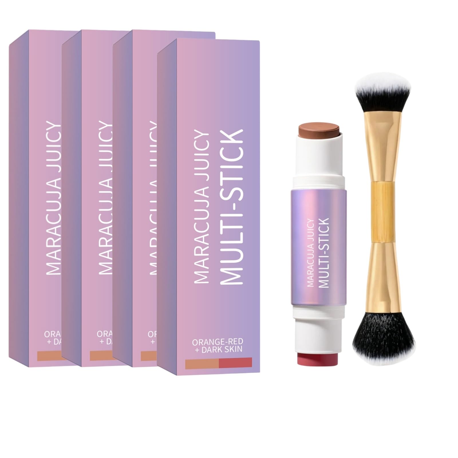 Bâton de blush crème -tenue longue durée, fini naturel et teinte rose nude. | Teinte PH-active – Fini mat longue tenue ，Effet 3D naturel contouring léger et un éclat subtil.Format nomade