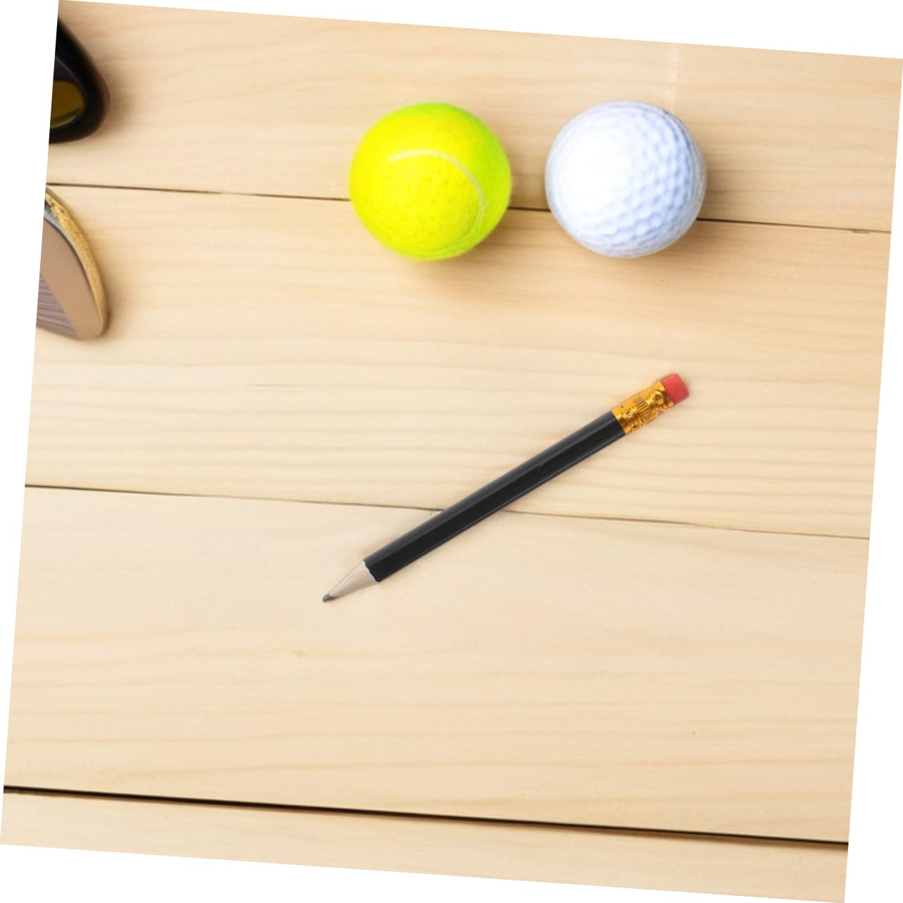 144 Pièces Crayons de Bois avec Crayons de Golf Hb Courts pour Artistes Écoles et Événements Bois