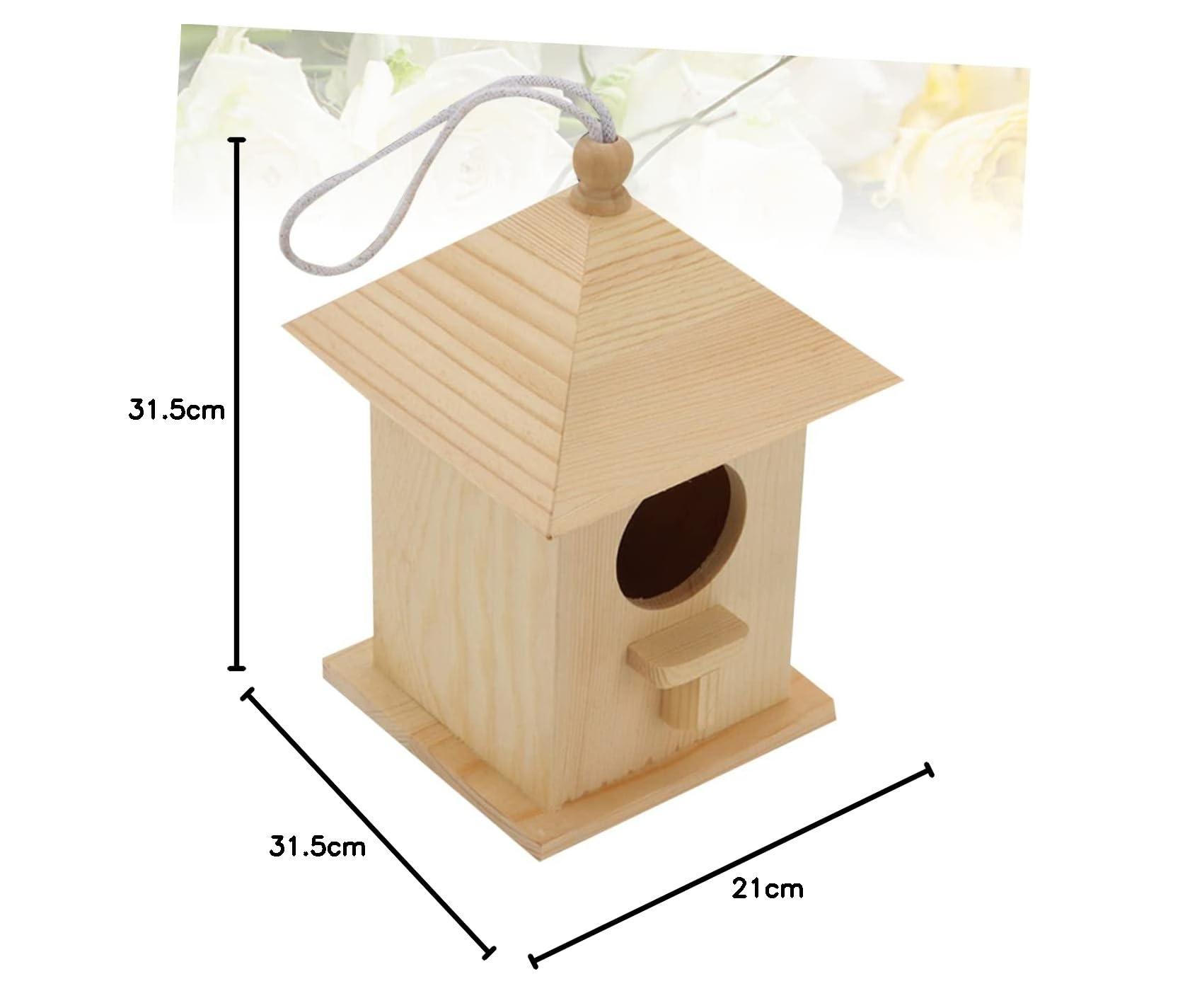 BESPORTBLE 3stücke Vogelhaus Für Kleine Vögel Bequemer Lebensraum Für Kanarienvögel Papageien Co Für Garten Und Außenbereich Natürliche Holzoptik Robust Und Einladend