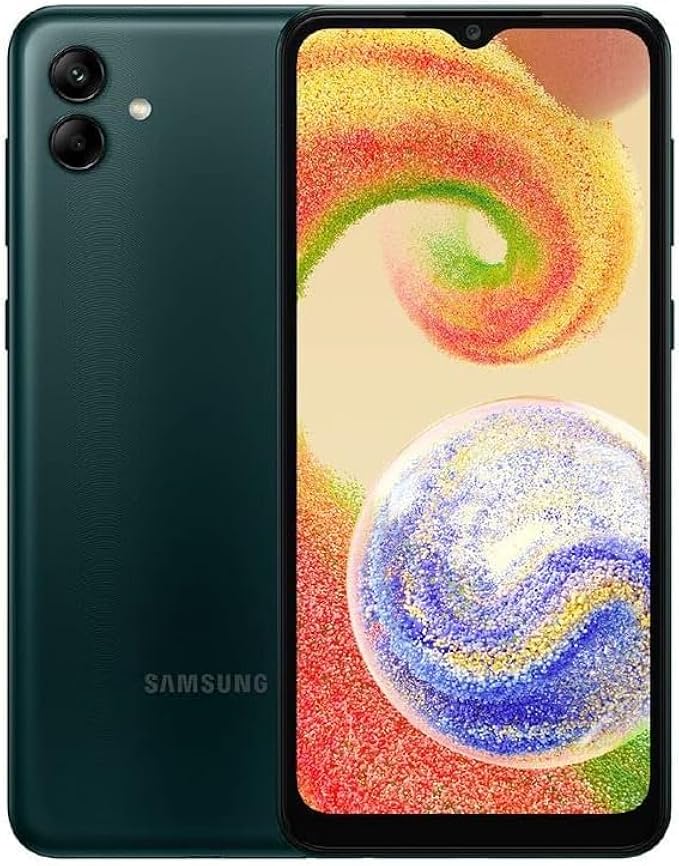SAMSUNG Galaxy A04 (SM-A045F/DS) Dual SIM,32GB + 3GB, Factory Unlocked GSM, International Version (Fast Car Charger Bundle) - No Warranty - (Green)
