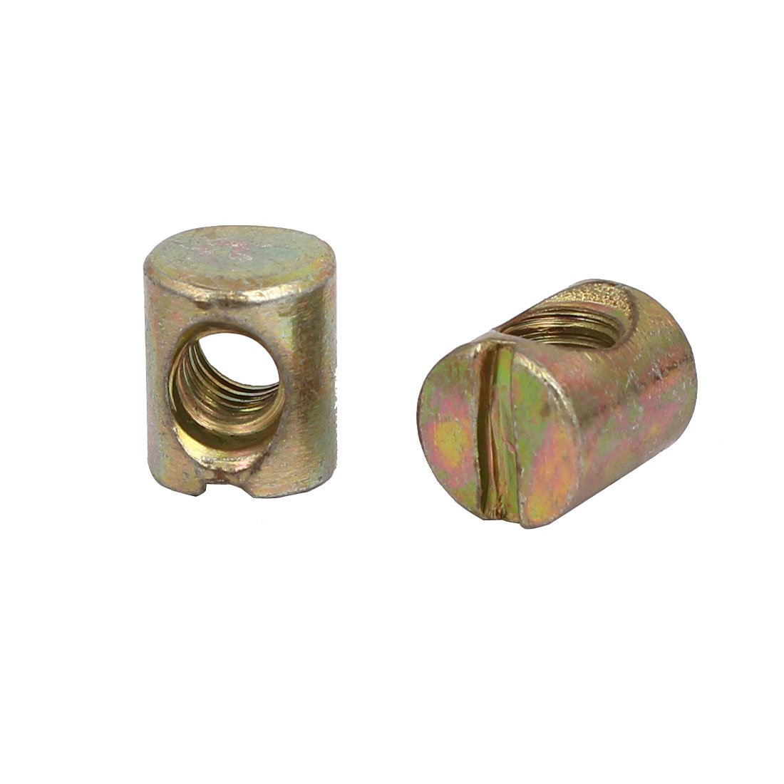 Aexit 6mm x Quality Parts 12mm Cross Dowel Slotted Metal Docking Connecting Nuts 8PCS for Furniture Bed Chair Model:33as650qo487