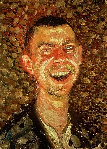 Poster Richard Gerstl autoportrait riant 50x70 pour mur vide