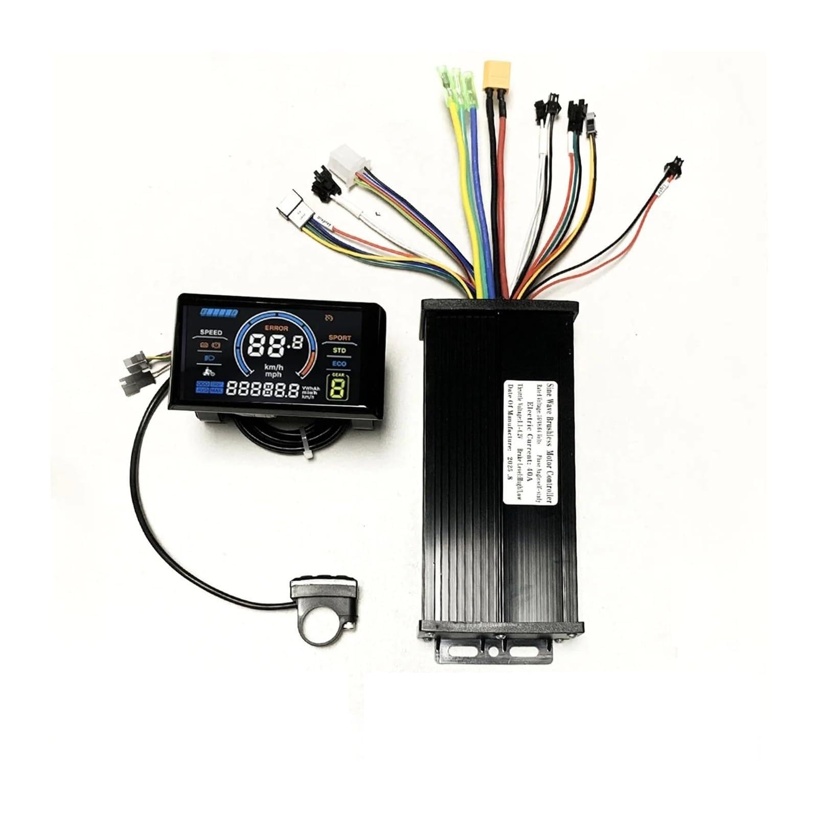 HHB18I 36V 48V 60V 40A 1000W 1500W 2000W Brushless Motor sine wave Controller with S900 Colour LCD display