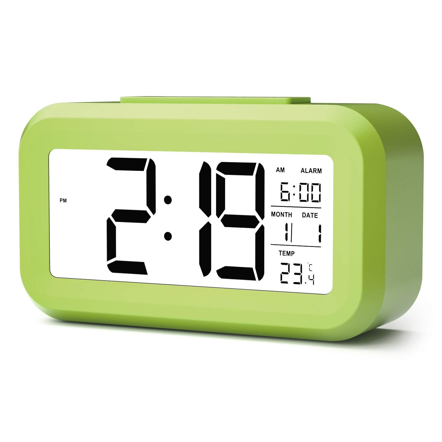 SHREE HANS CREATION DS Enterprise | Digital Smart Backlight Battery Operated Alarm Table Clock with Automatic Sensor, Date & Temperature (Green) (B08QGWK6QK) Amazon Price History, Amazon Price Tracker