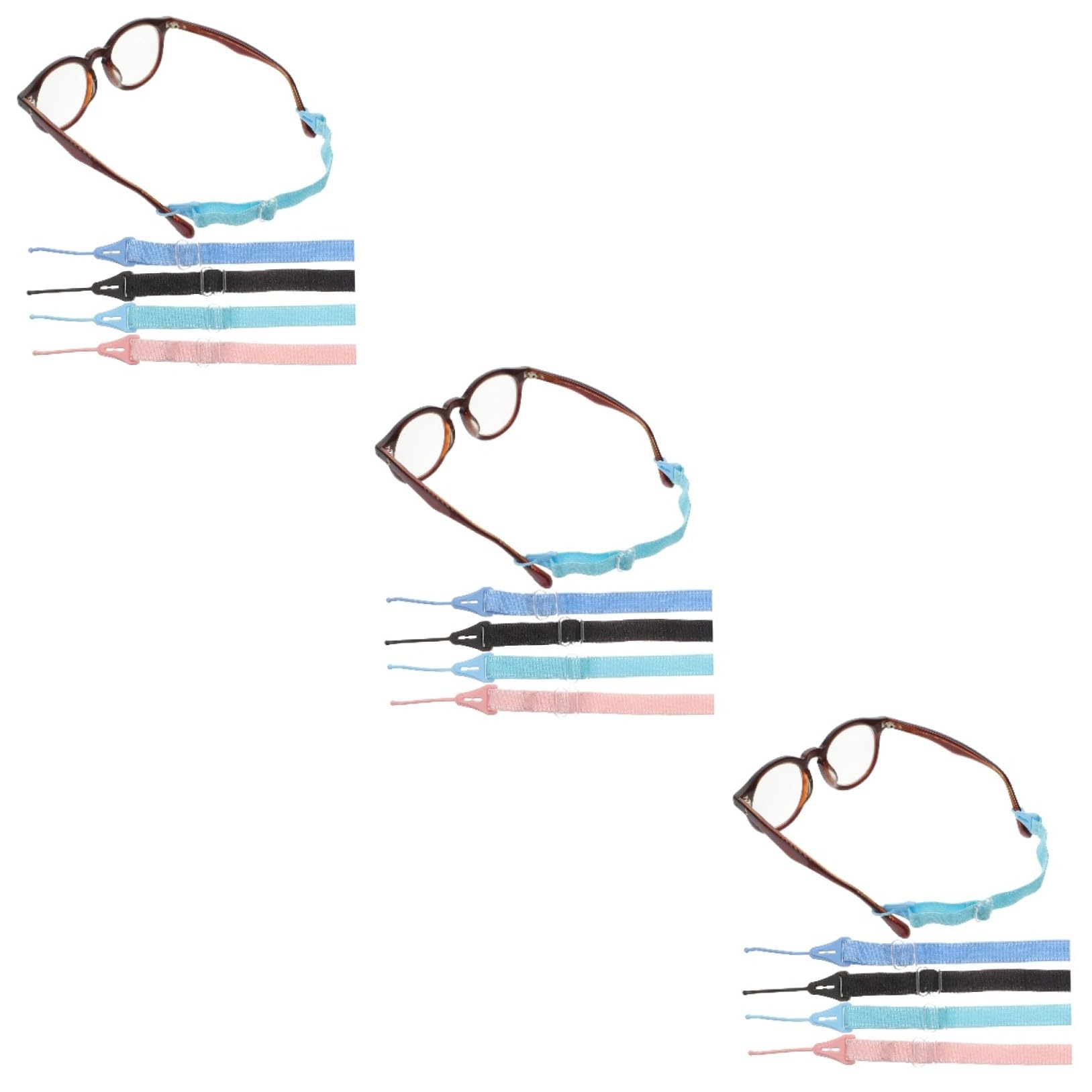 OSALADI 12pièces Corde Élastique Antidérapante Pour Lunettes Retenues Réglables Pour Accessoires De Solaire Foncé
