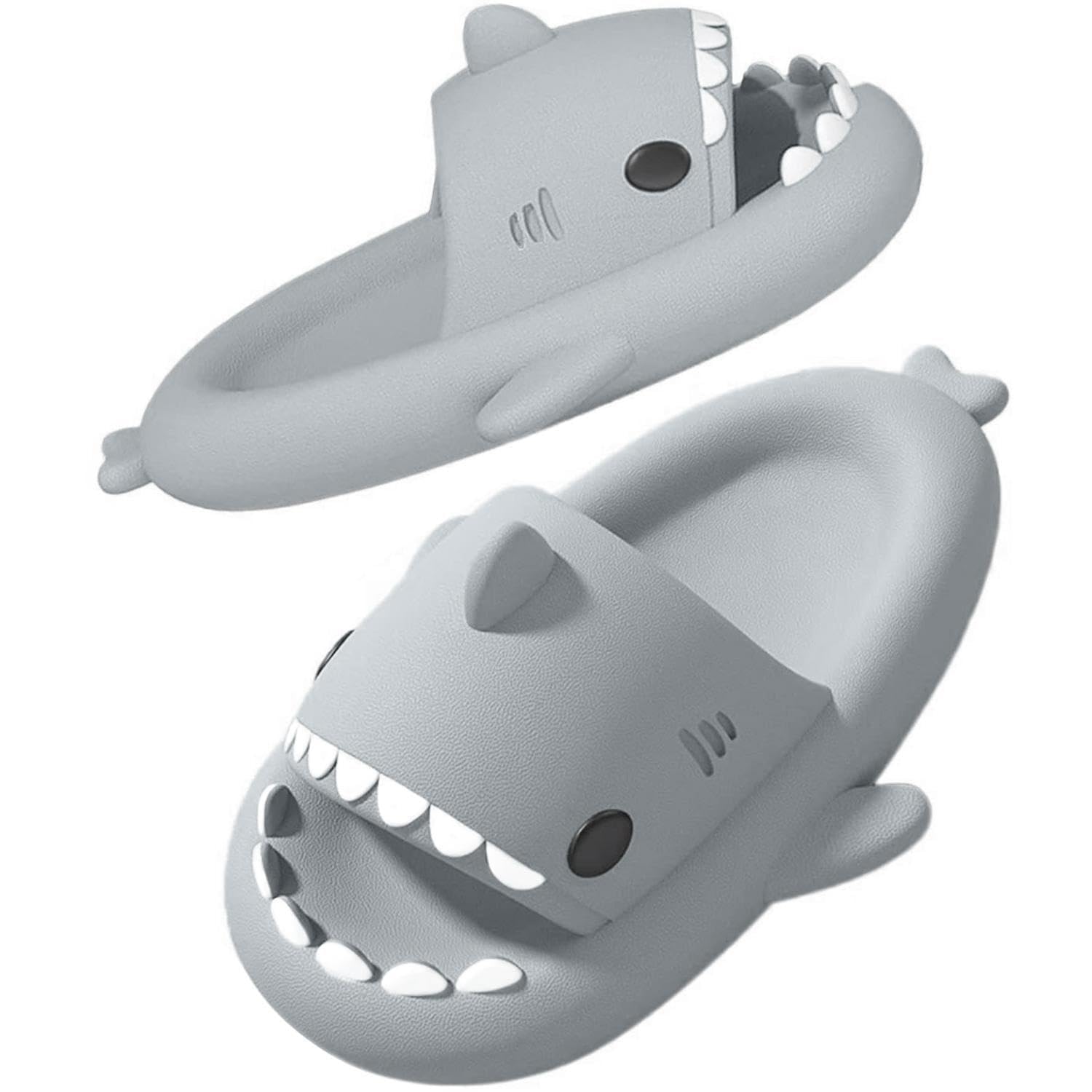 SAGUARO Shark Slippers Hausschuhe & Badeschlappen – Leicht, Rutschfest für Bad, Strand und Alltag Gr.24–47 EU