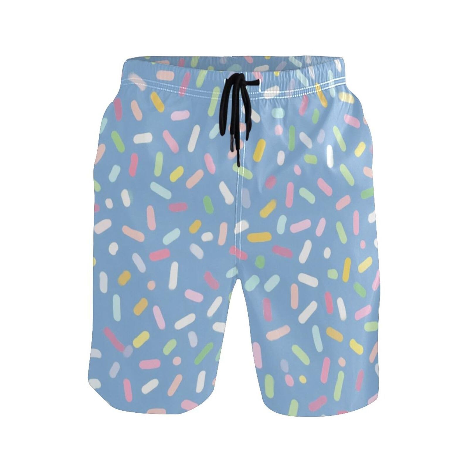 Pantalones Cortos Hombre Chispas De Color Pastel Azul Swimsuit De Hombres con Bolsillo Trajes De Baño Swimwearligeros Deportivos Hombres Short para Gimnasio Uso Diario Vacaciones