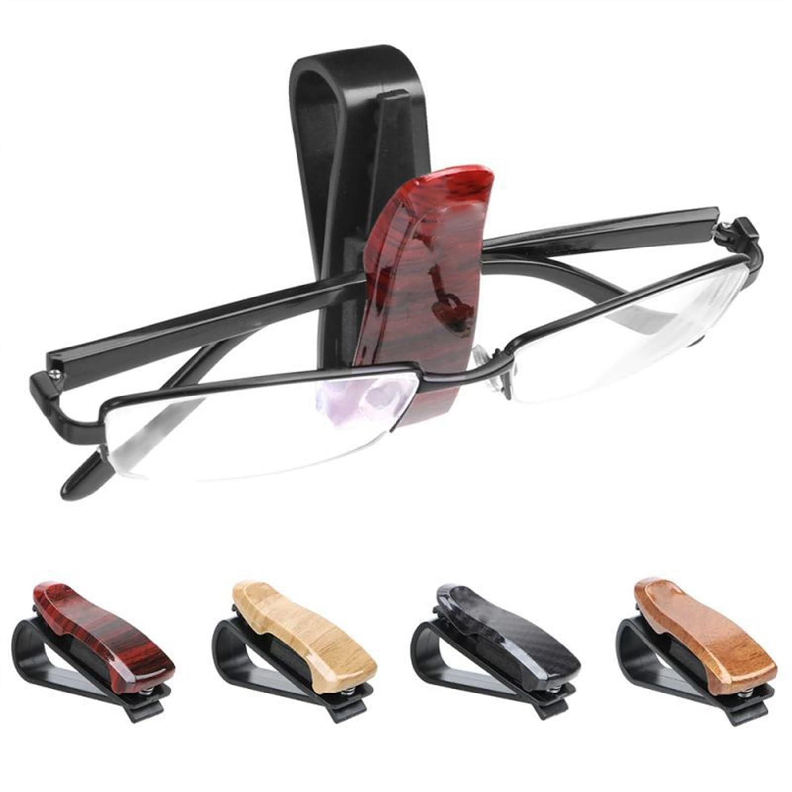 Supporto per Occhiali da Sole per Auto Occhiali da Sole Universali Posizionamento degli Occhiali Clip di Fissaggio Automatico