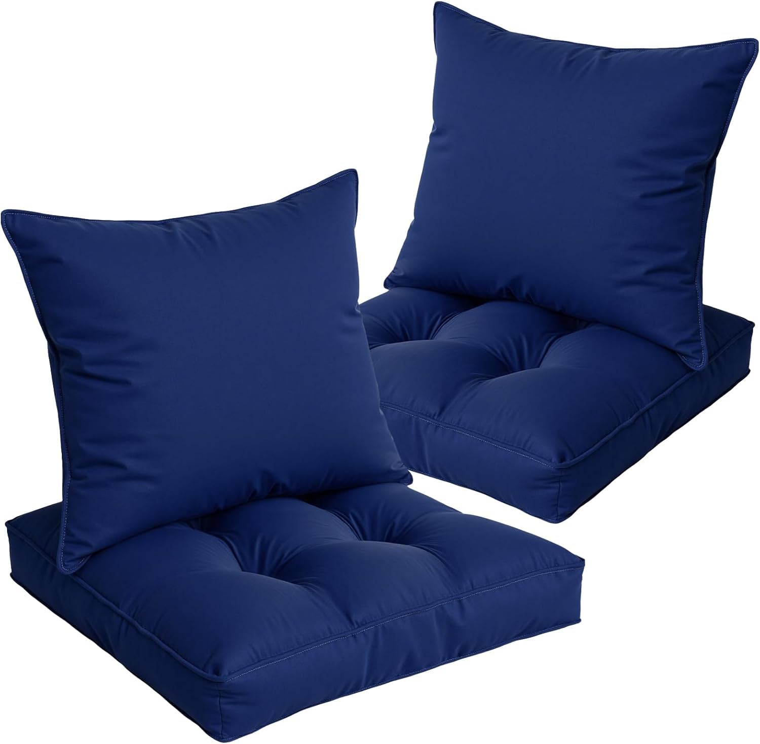 widesmile Replacement Outdoor Sofa Cushions Waterproof Rattan Cushions for Garden Furniture Patio Chair Seat (Blue) โ image 1