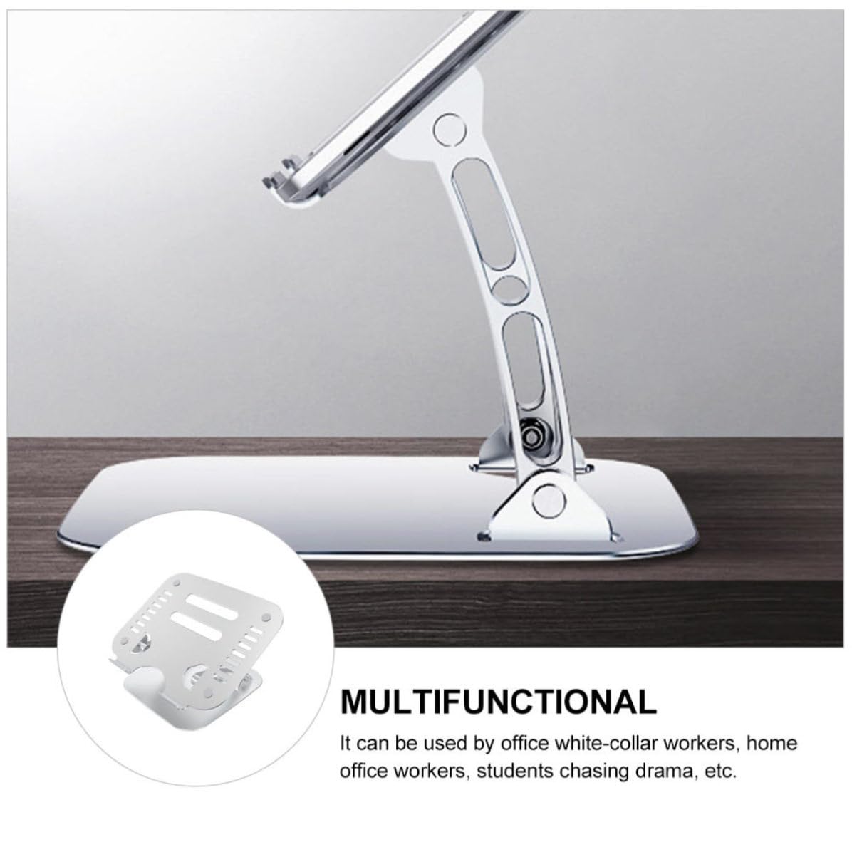 Healeved Soporte Portátil Ajustable Ventilación de Aleación de Aluminio Base Plegable y Resistente para Computadora para Oficina y Hogar para Notebooks