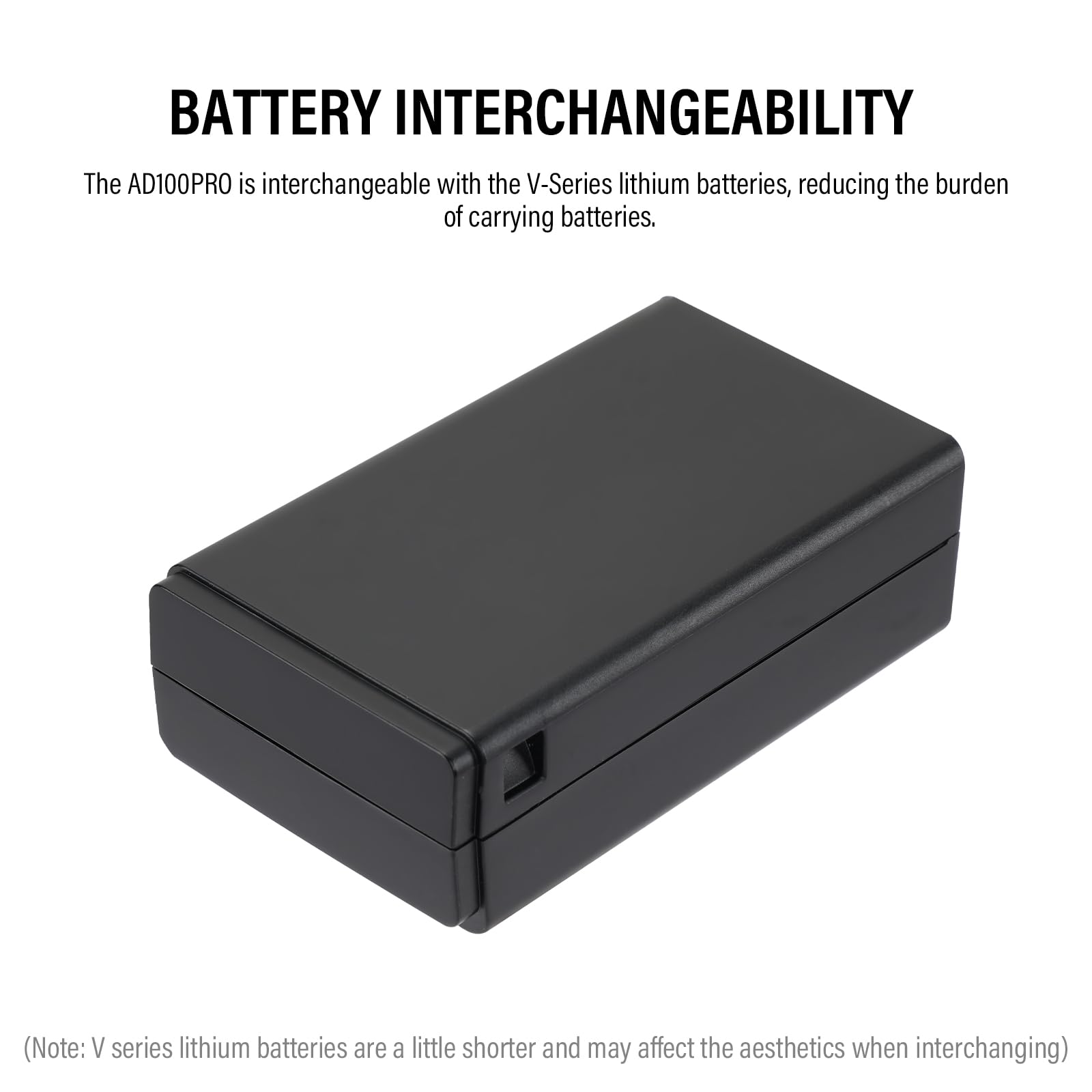 Godox WB100 Batterie AD100PRO Battery WB100 7,2 V/2600 mAh pour Flash Annulaire Godox V1C V1N V1S V1F V1O V1P,Flash AD100PRO ((2024) WB100)