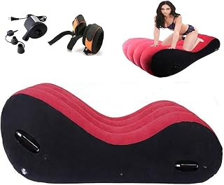 Inflatable Sex Sofa Sex Furniture for Bedroom Games Multifunctional Air Sofa with Handcuffs Restraining and Electric Pump Adults Sex Toys Sex Items Chair for Women Position Pillows Bondage Cushion