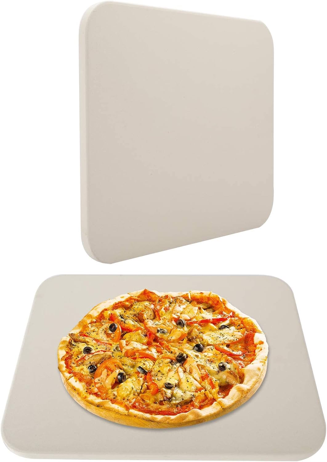 Finderomend Pizza Stone 12"x 15" Pizza Stones for Grill and Oven