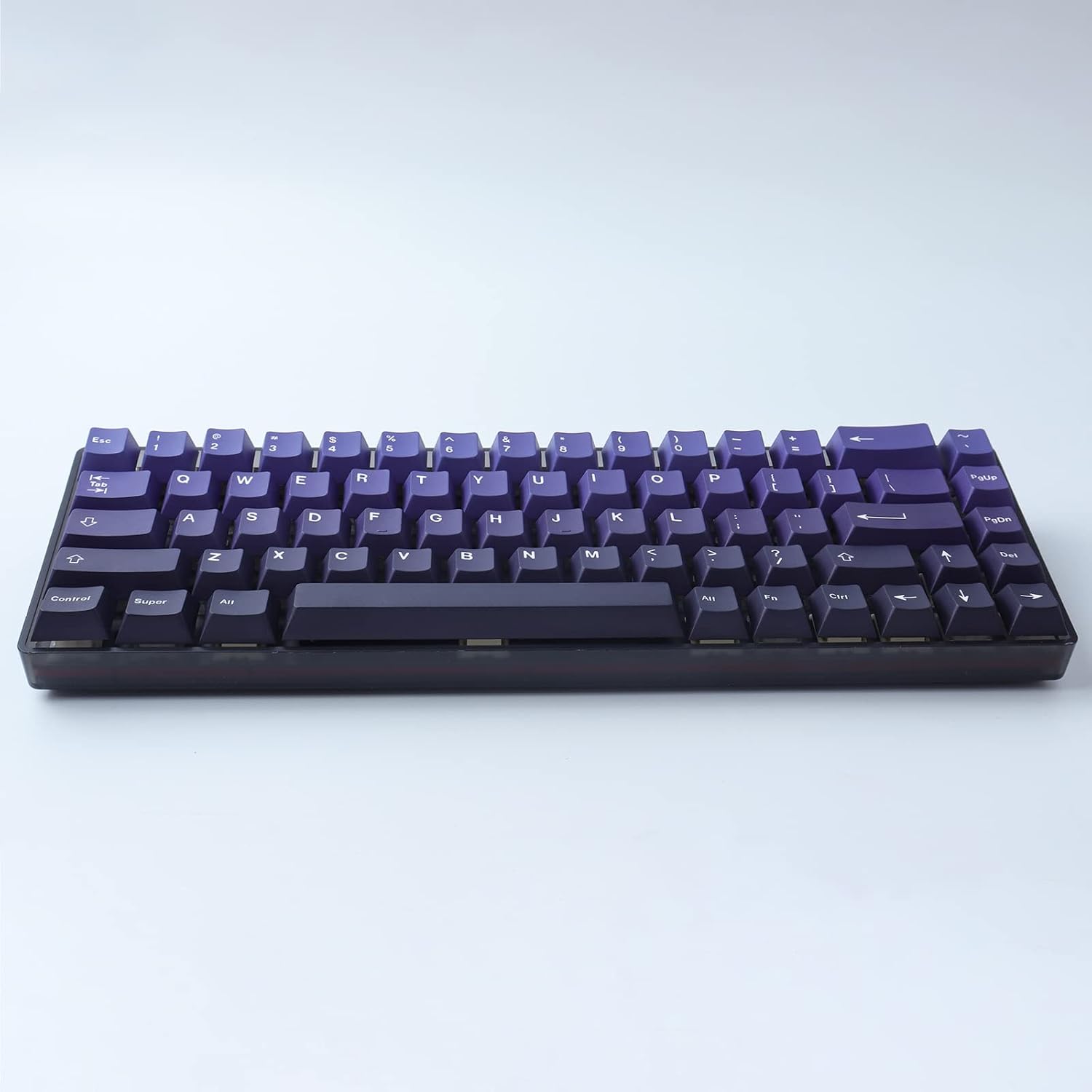 Hyekit PBT Keycaps 126 Keys Aurora Gradient Keycap Set Dye-Sublimation Keycap Cherry Profile Purple Gradient Keycaps for Cherry Gateron MX Switches Mechanical Keyboards
