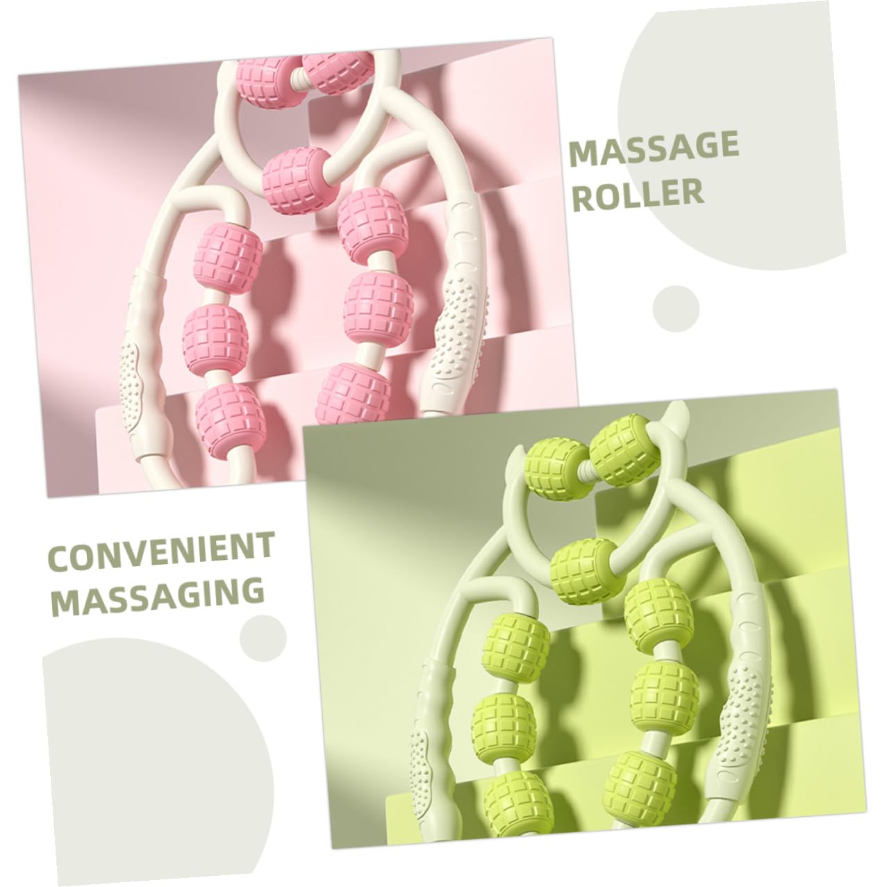 2stücke Beinmassage Roller Wadenrolle Muskelmassagegerät Beinmassagerolle für Muskelentspannung Massagerolle Wadenmassagerolle aus Robustem Material Einfach zu Handhaben