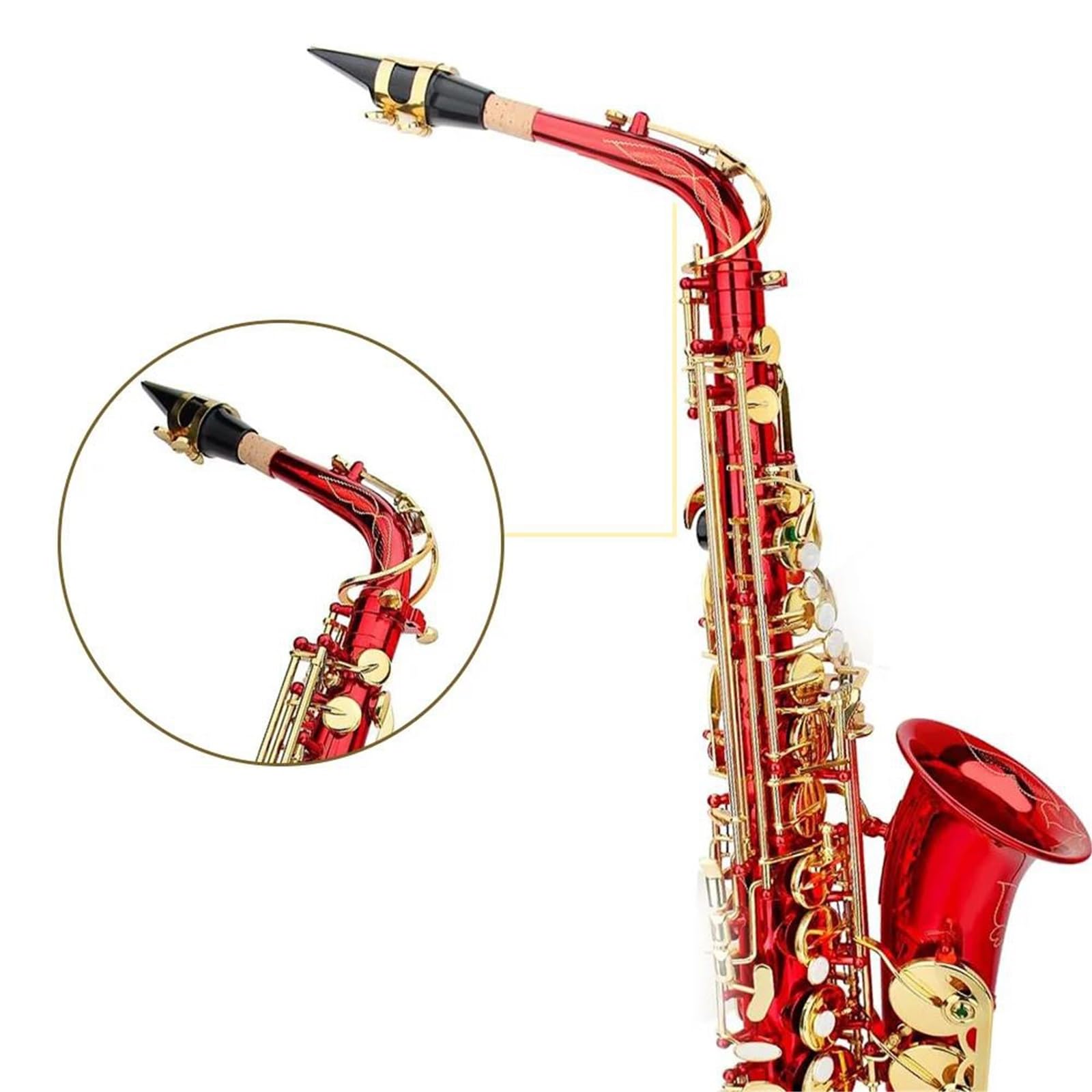 Zestaw dla początkujących na saksofon altowy dla dorosłych profesjonalny instrument dęty blaszany w tonacji Es dur z akcesoriami do instrumentów dętych drewnianych Zestaw Saksofonowy