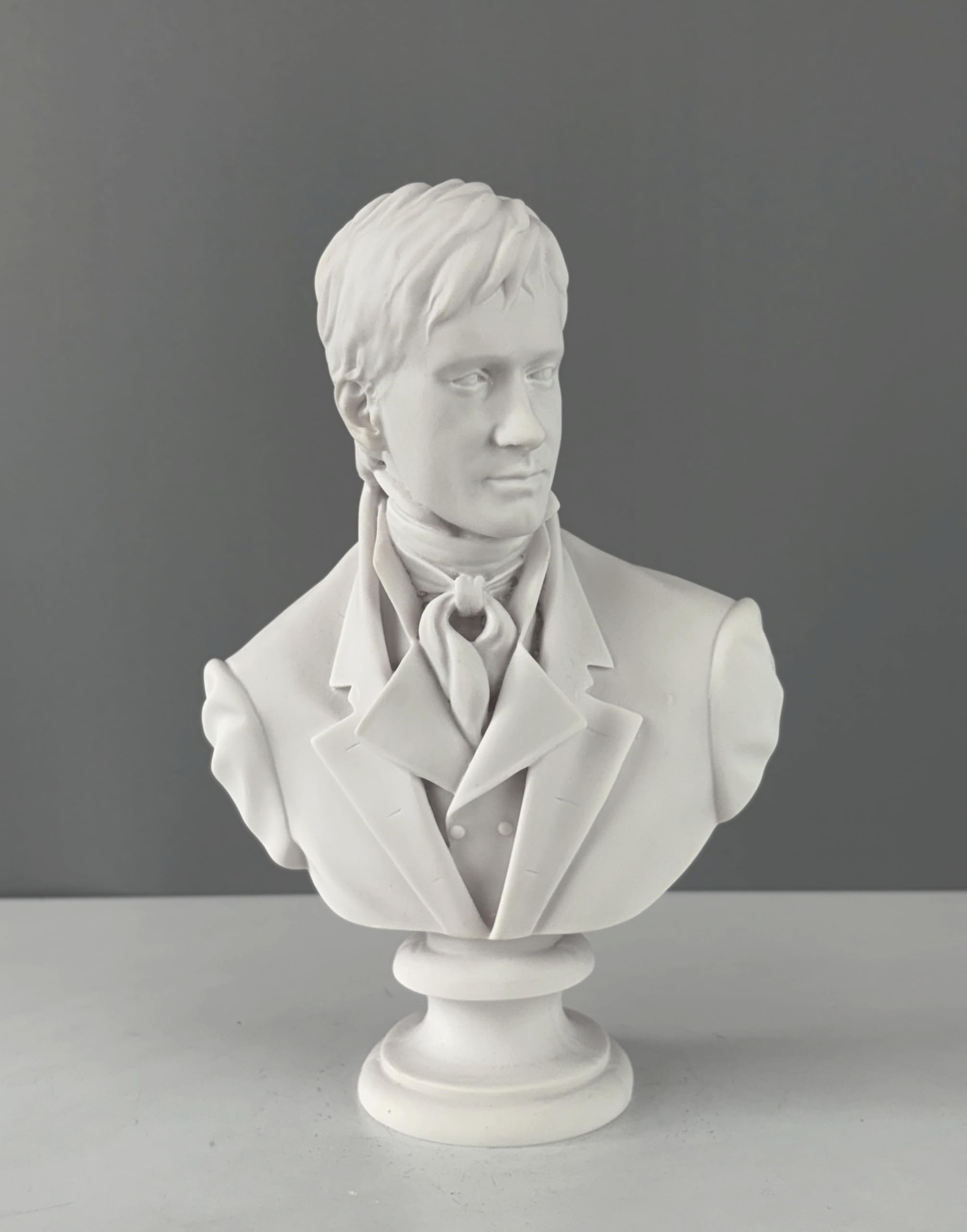 Mr. Darcy & Elizabeth Bennet Büste Statue, 25 cm, Stolz und Vorurteil, Jane Austen, Statue Dekor (Mr. Darcy)