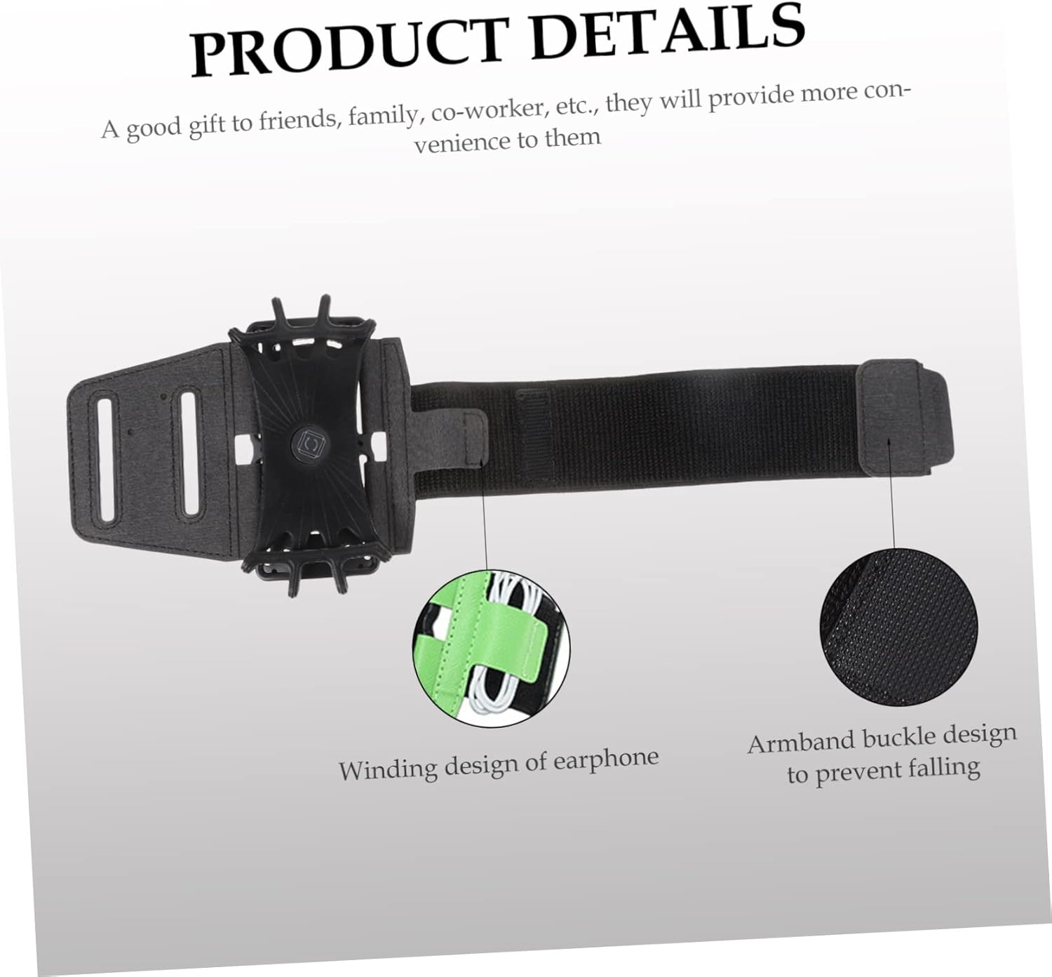 Angoily 2pcs Mobile Phone Arm Band for Running Cellphone Wrist Band Comfortable Holder for Jogging Hiking and Outdoor Activities Unisex Design