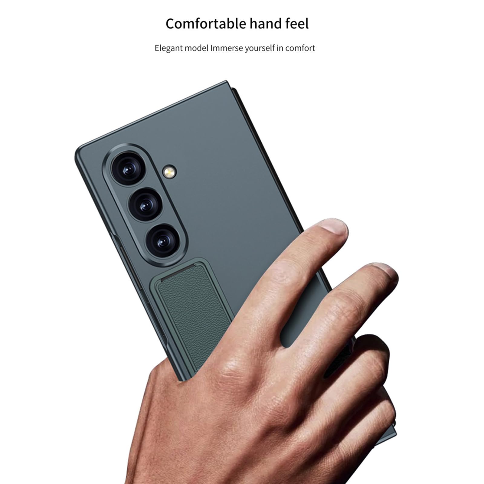 Smukłe etui do Samsung Galaxy Z Fold 8 Ultra, twardy szkliwiony PC