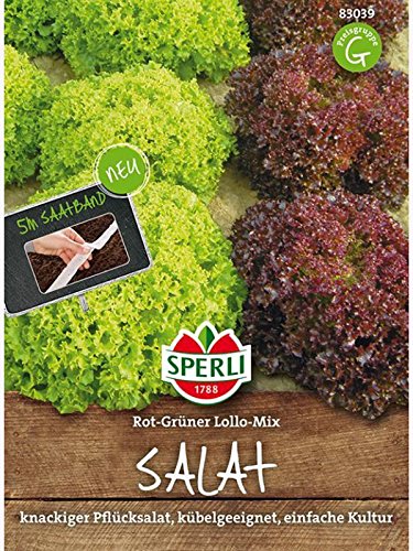 Salat Lollo-Mix Saatband 5mtr