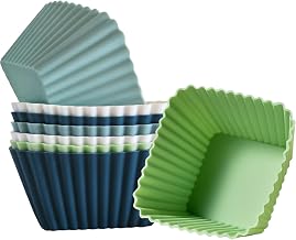 Cake Cups, Baking Cups, Muffin Cups Silicone 8-Piece Set Silicone Cooking Baking Molds Cake Mold Oven Safe Oven Heating -40℃～230℃ Repeated Use Heat Resistant