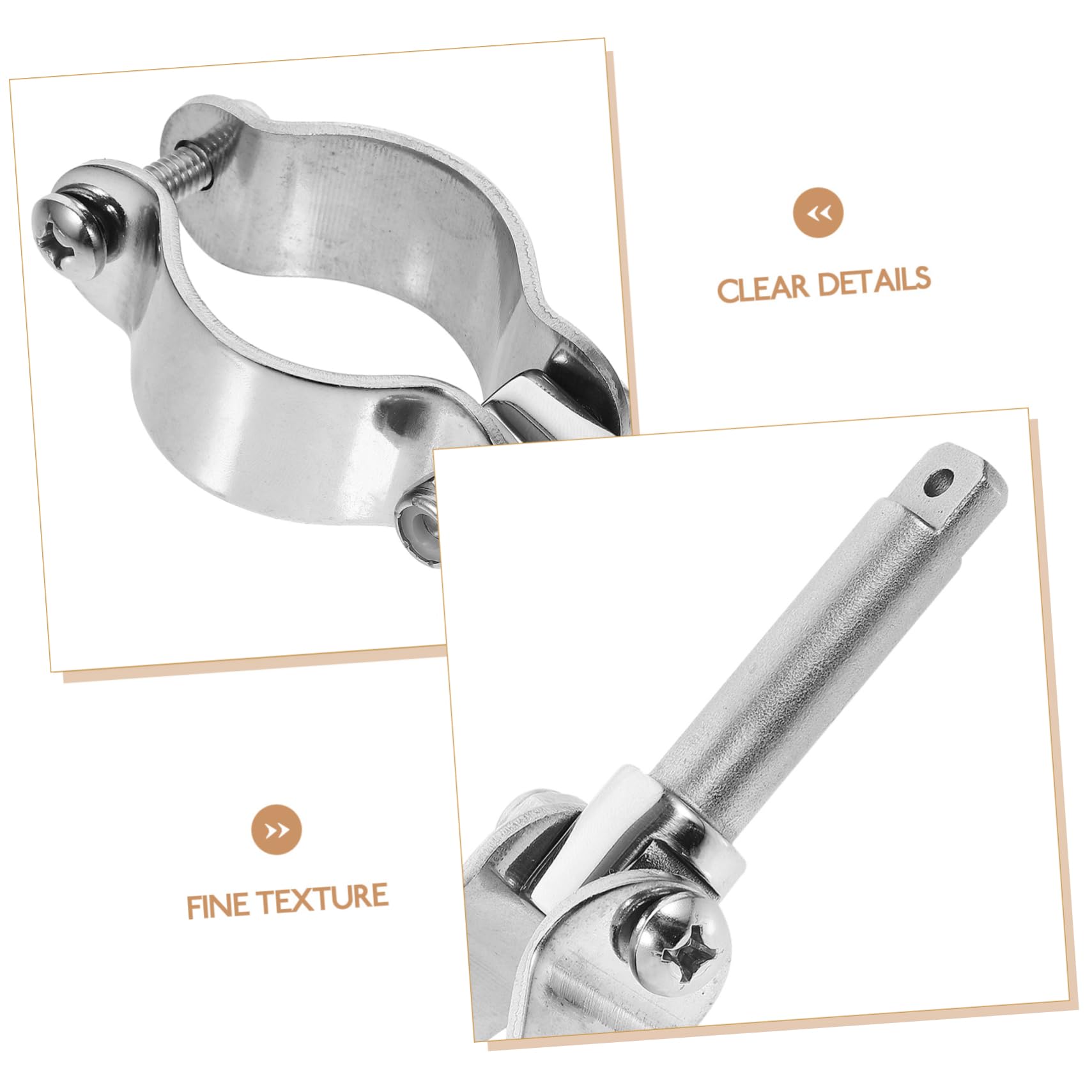 Yardwe Professional Kayak Paddle Holder Stainless Steel 316 Kayak Paddle Mount Base Standard Holder