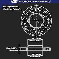 Vista 2 de KSP espaciadores de rueda 5X120mm, 2 piezas 15mm hubcentric forjado para E36 E46 E90 E92 E60 318i 323i 325i 328i 330i 335i 525i 545i rosca M12x1.5