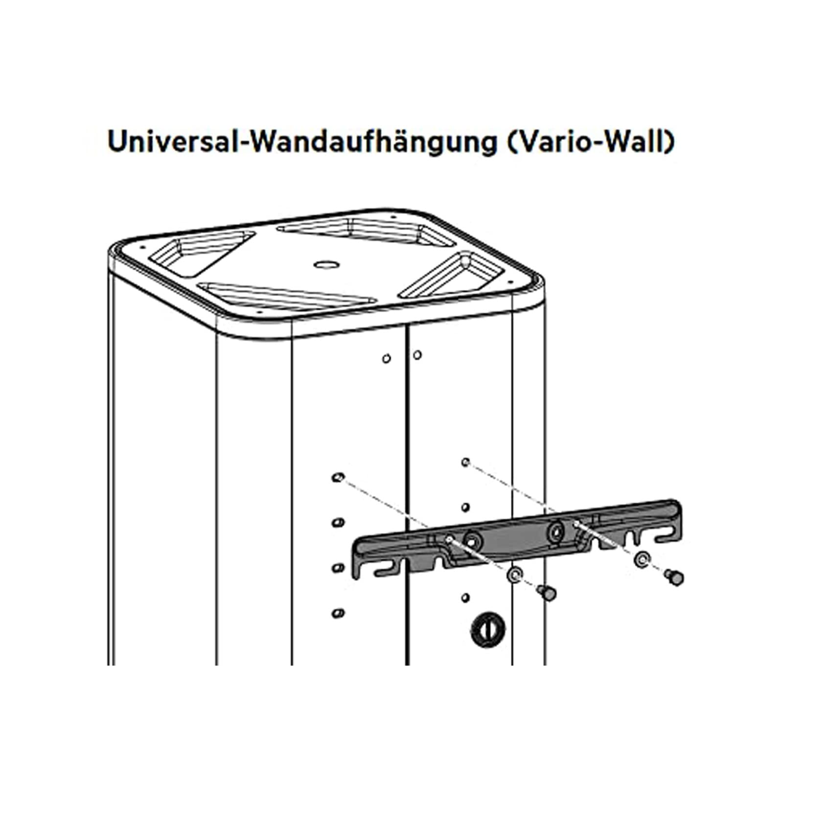 AEG Dem 100 Base de almacenamiento de pared, calentador de agua caliente, 100 litros, selección de temperatura continua, botón de calentamiento rápido, 230 V con enchufe, certificado VDE, 234199