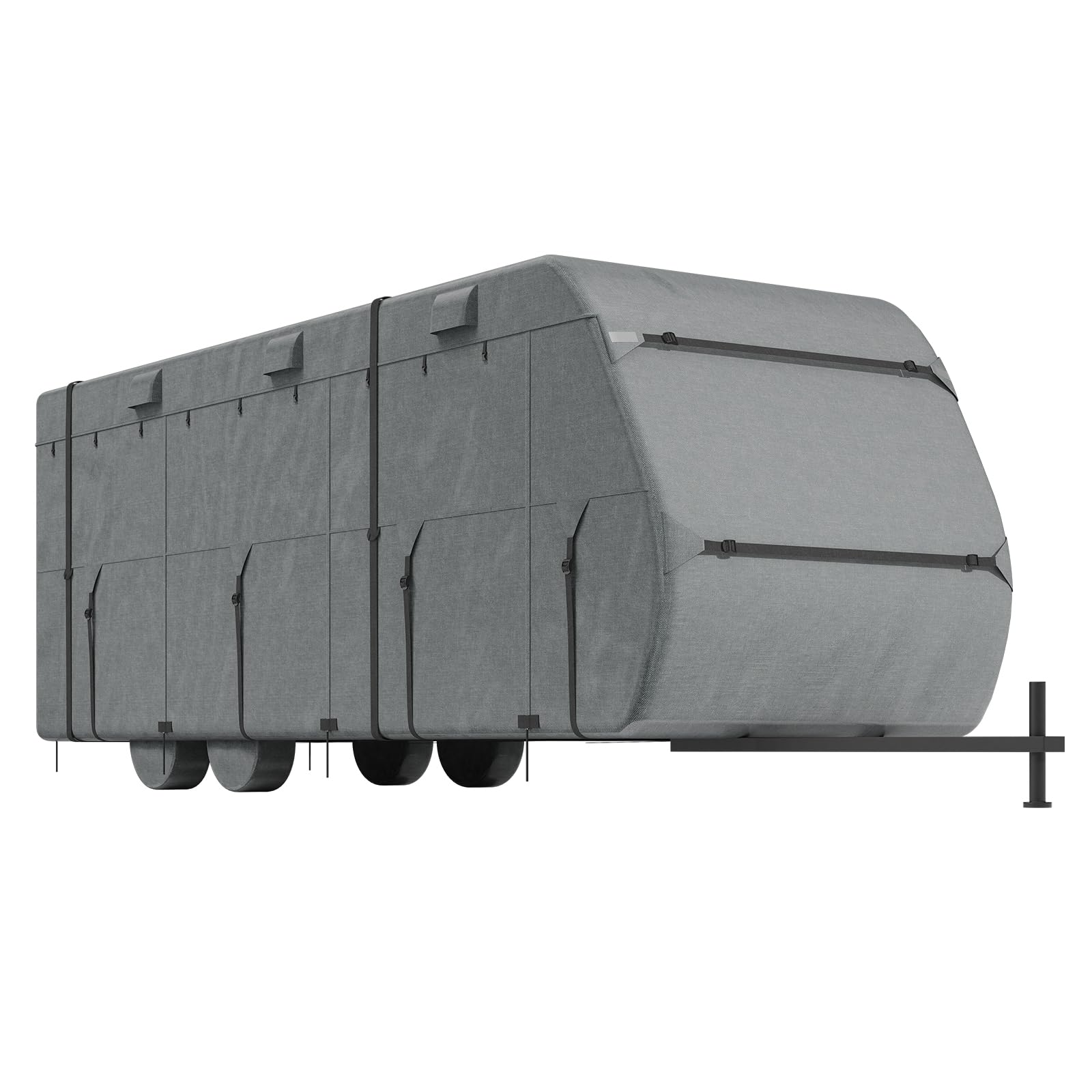 VEVOR Funda para Caravana de Tela Oxford 300D, Resistente al Viento y Antidesgarro, Clase A, con Bolsa de Almacenamiento, Parches de Reparación, Correas y Fundas de Neumáticos, 9,8 x 2,7 x 2,8 m