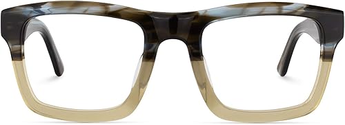 Miniatura 2 de Zeelool Gafas rectangulares gruesas con bloqueo de luz azul para mujeres y hombres, gafas retro Riley FA0761