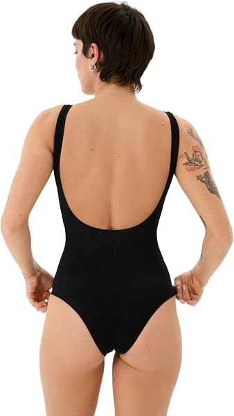 Ayma Active Kadın Low Back Mayo - Kalın Askılı, Astarlı, Sırt Dekolteli, Dayanıklı ve Rahat, Spor ve Plaj Kullanımı İçin Şık Mayo